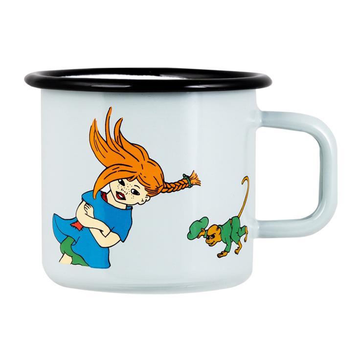 Pippi the Strongest girl enamel cup 37cl