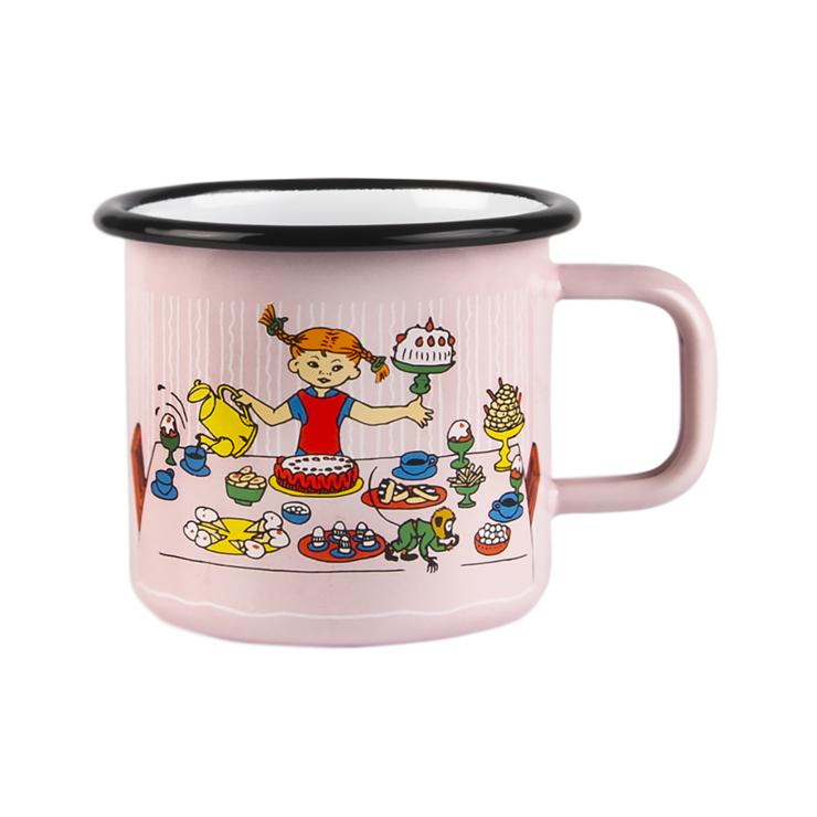 Pippis Birthday enamelled cup 3.7 dl