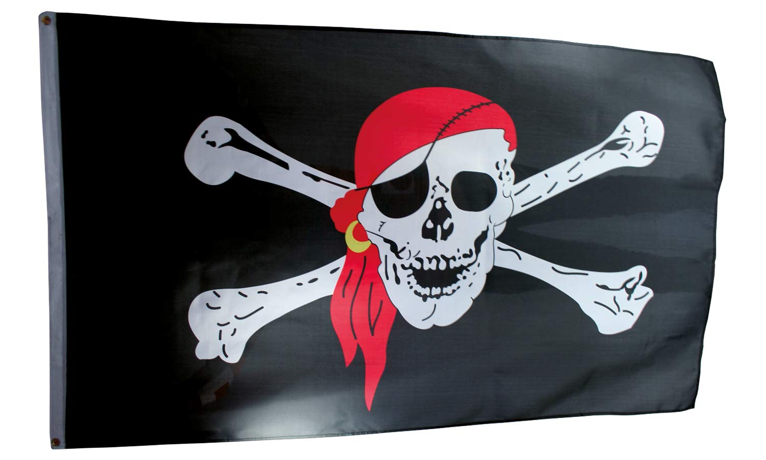 Pirate Flag With Red Bandana 86