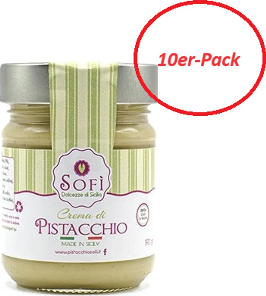 Pistaziencreme 45%, 190g - 10er-Pack