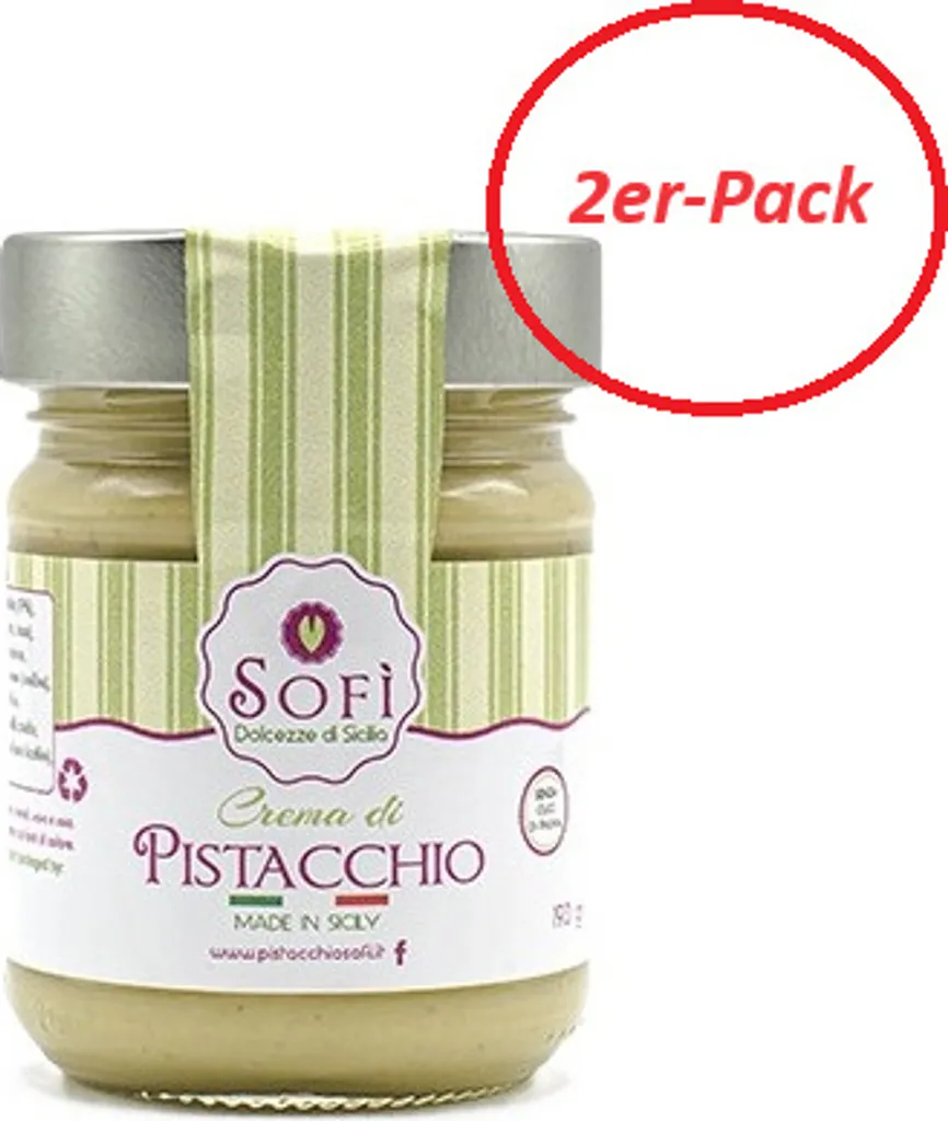 Pistaziencreme 45%, 190g - 2er-Pack