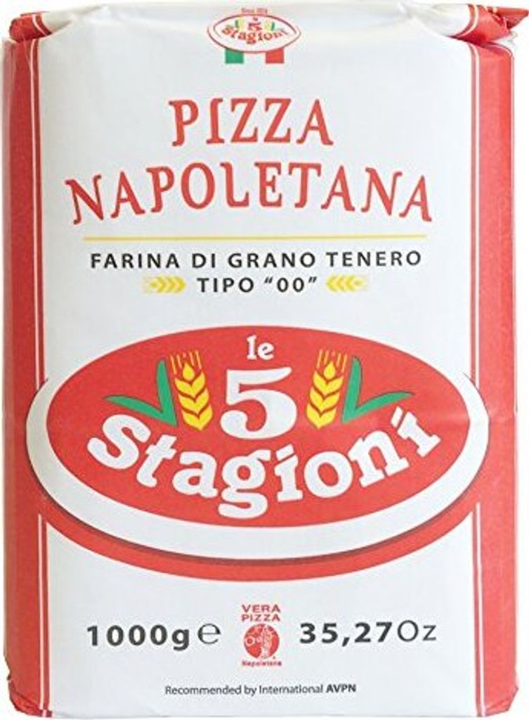 Pizza flour 00 Pizza Napoletana Rossa 1kg - 5 stagioni