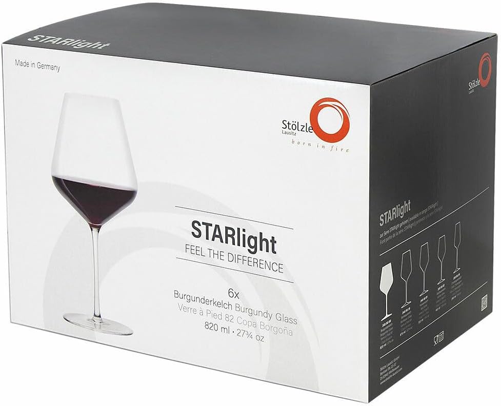 Stölzle_lausitz Stolzle - Starlight Glass Burgundy 0.82 l set 6 D11.4 x H 24.8 cm