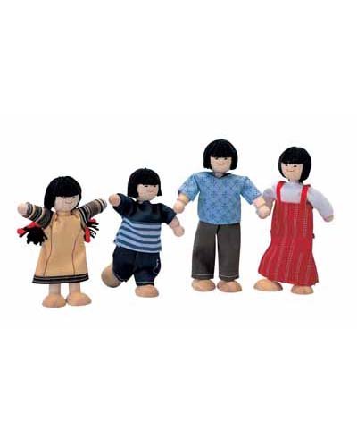 Plan Toys 7417 Asian Family Wooden Toy