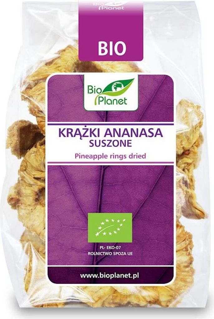 PLANET dried pineapple rings 100g