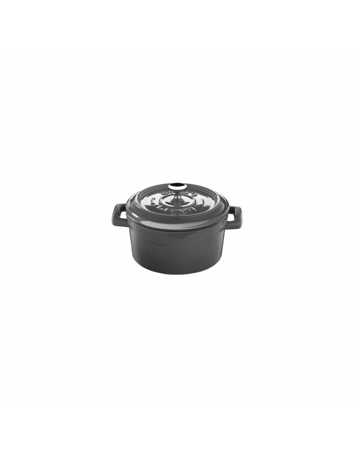Playground Cocotte Round Grey 10 Cm With Lid