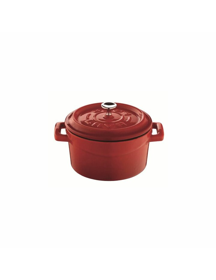 Playground Cocotte Round Red 10 Cm With Lid