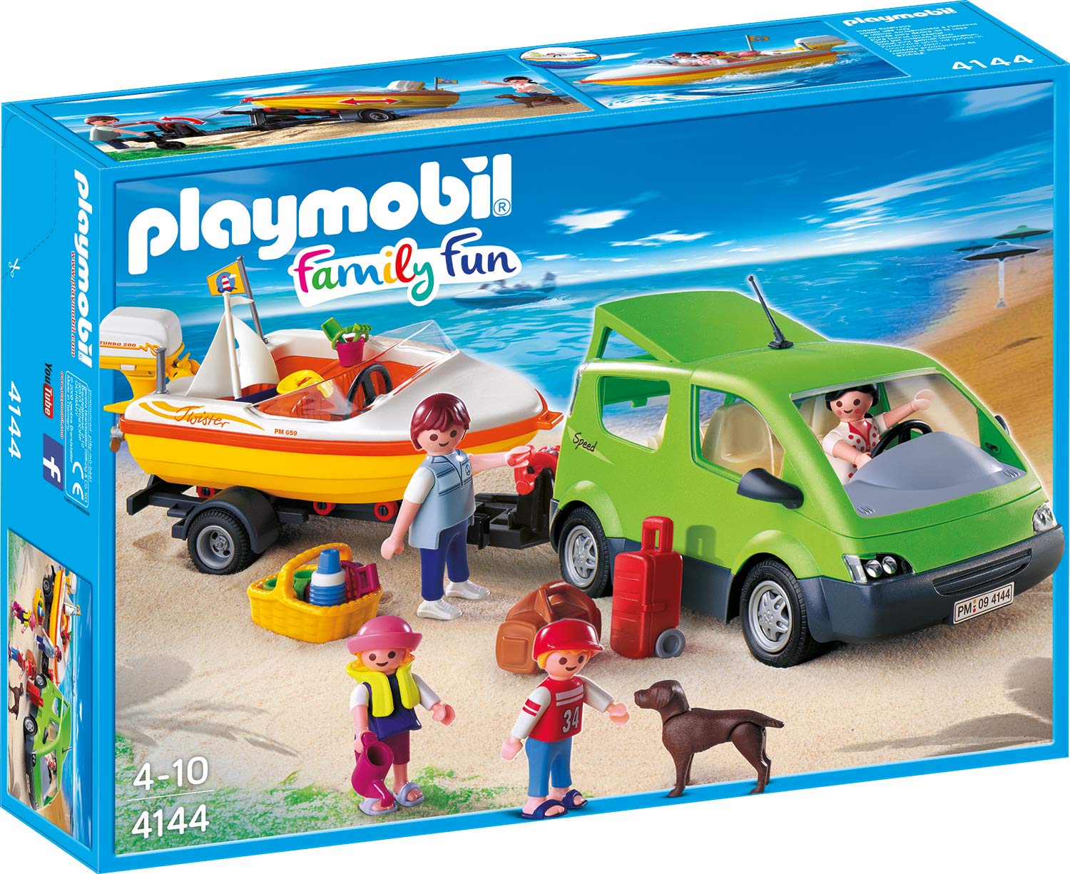 Playmobil Family Van With Boat And Trailer