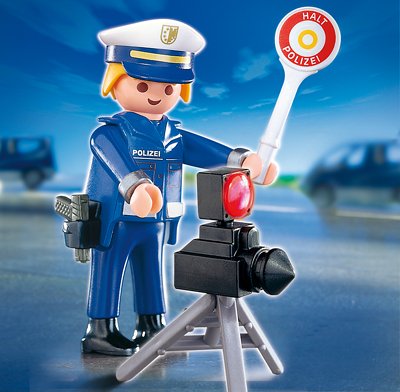 Playmobil Policeman Speed Camera