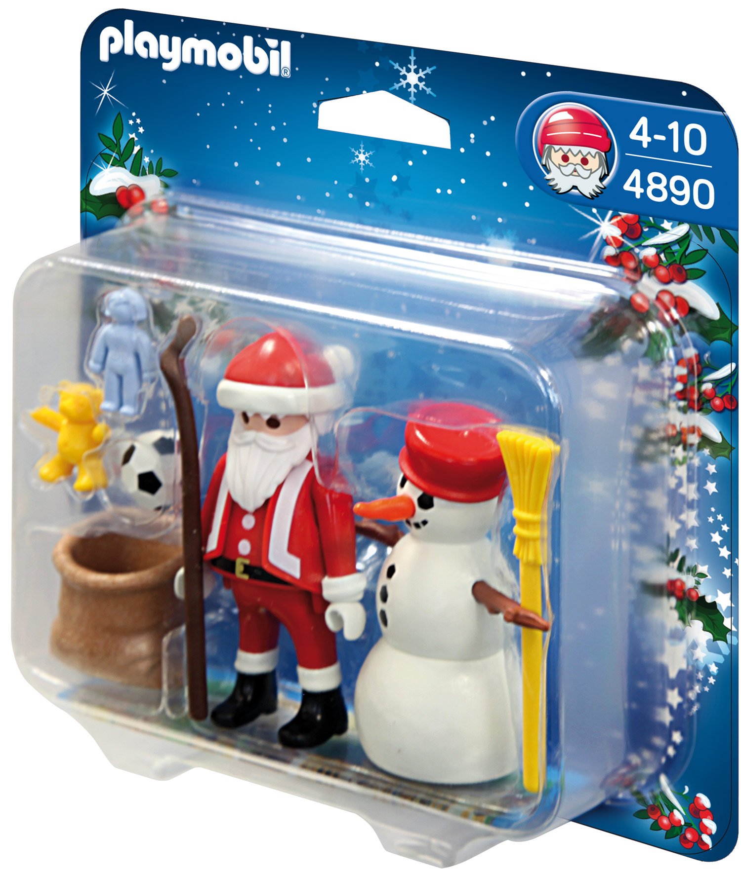 Playmobil Christmas Santa Claus With Snowman