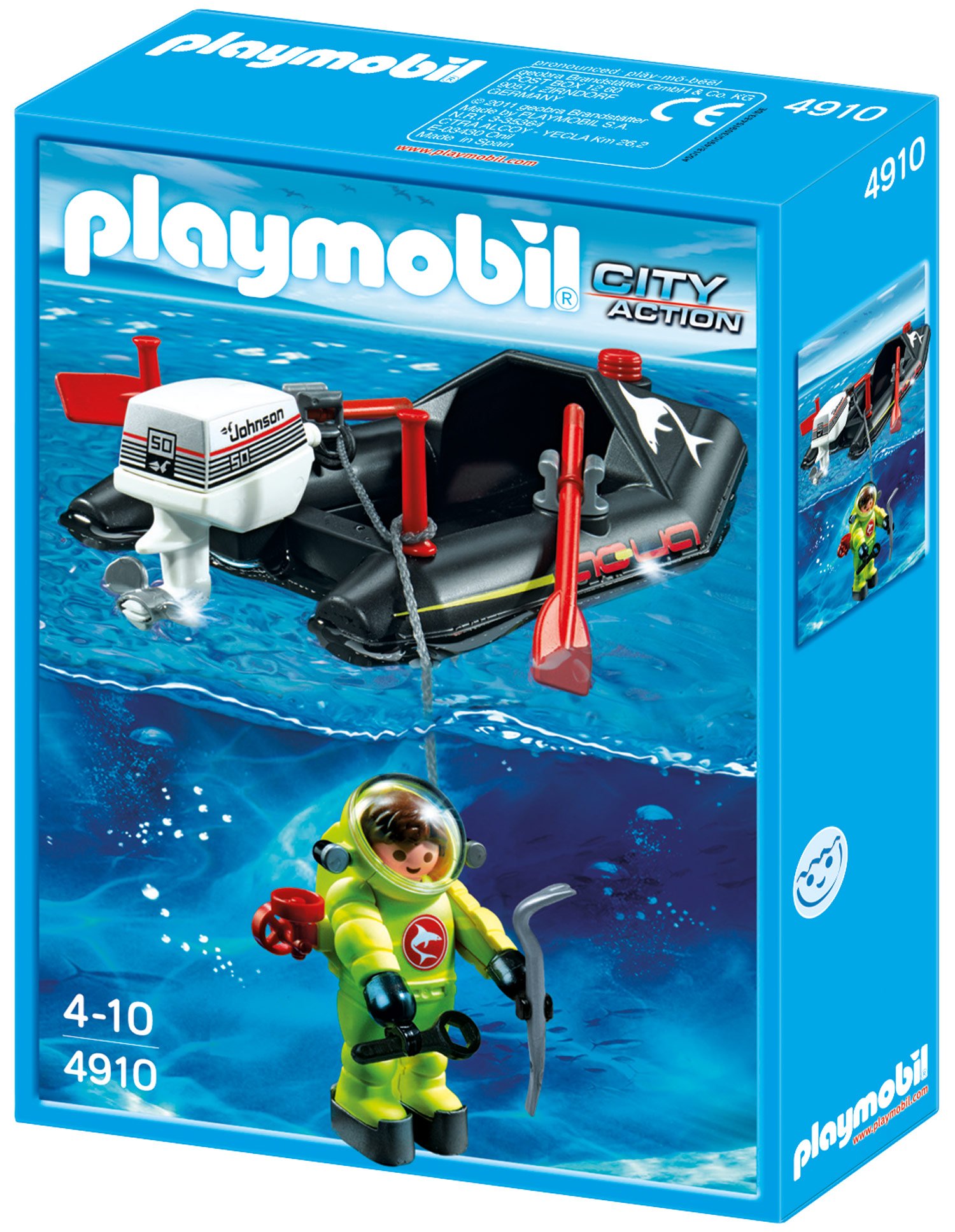 Playmobil Dinghy With Diver
