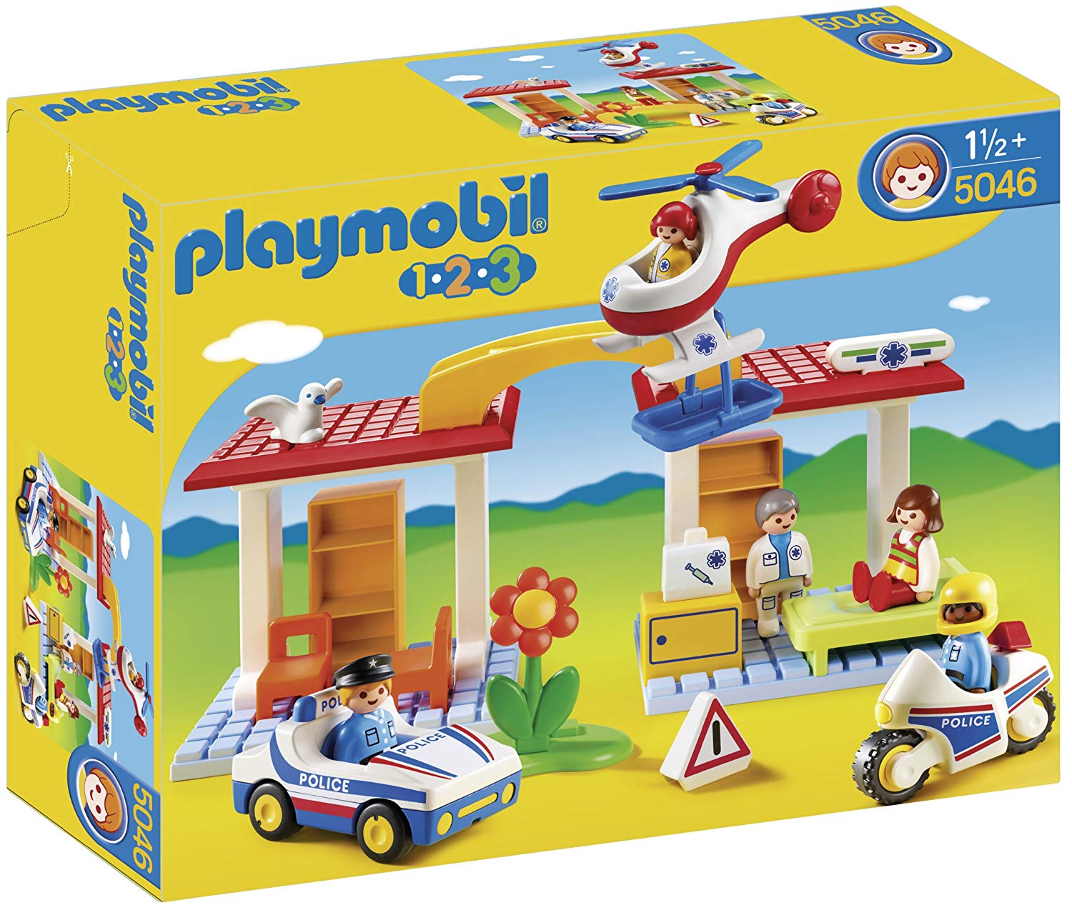 Playmobil Play Set Hospital With Paramedics And Police Officers
