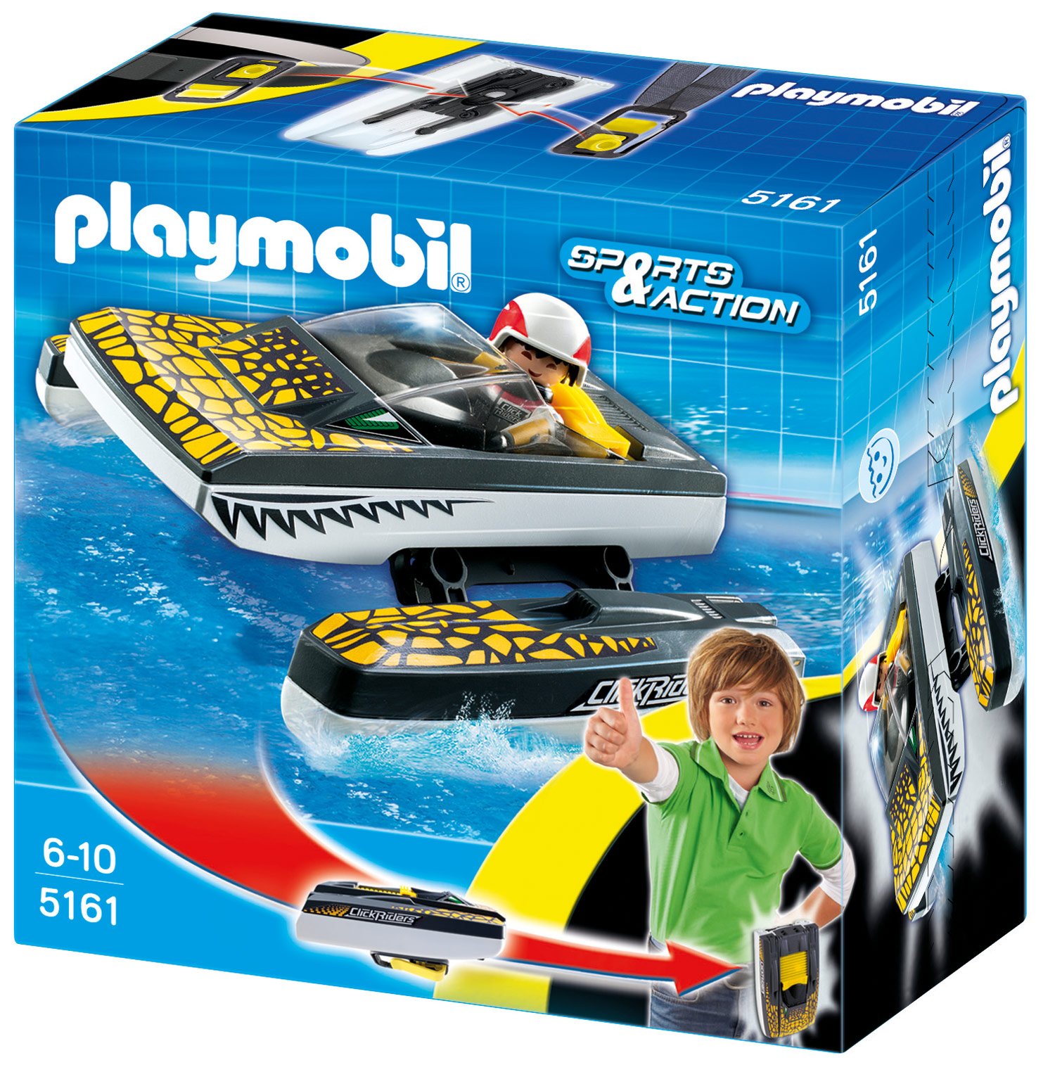 Playmobil Click And Go Croc Speedboat