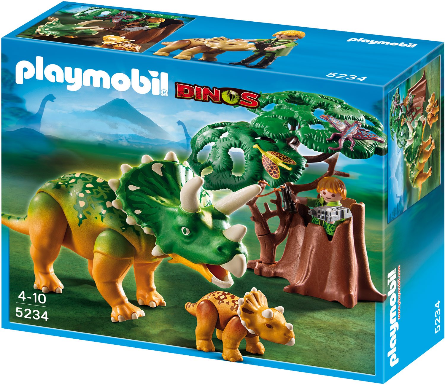 Playmobil Dinos Explorer With Triceratops And Baby