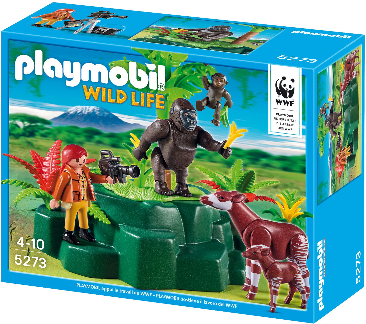 Playmobil Wwf Gorillas And Okapis With Film Maker