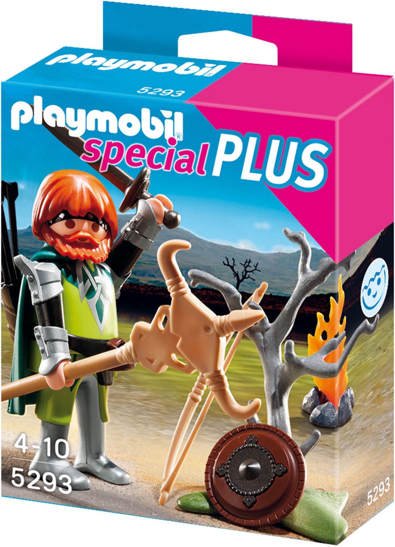Playmobil Celtic Warrior With Campfire