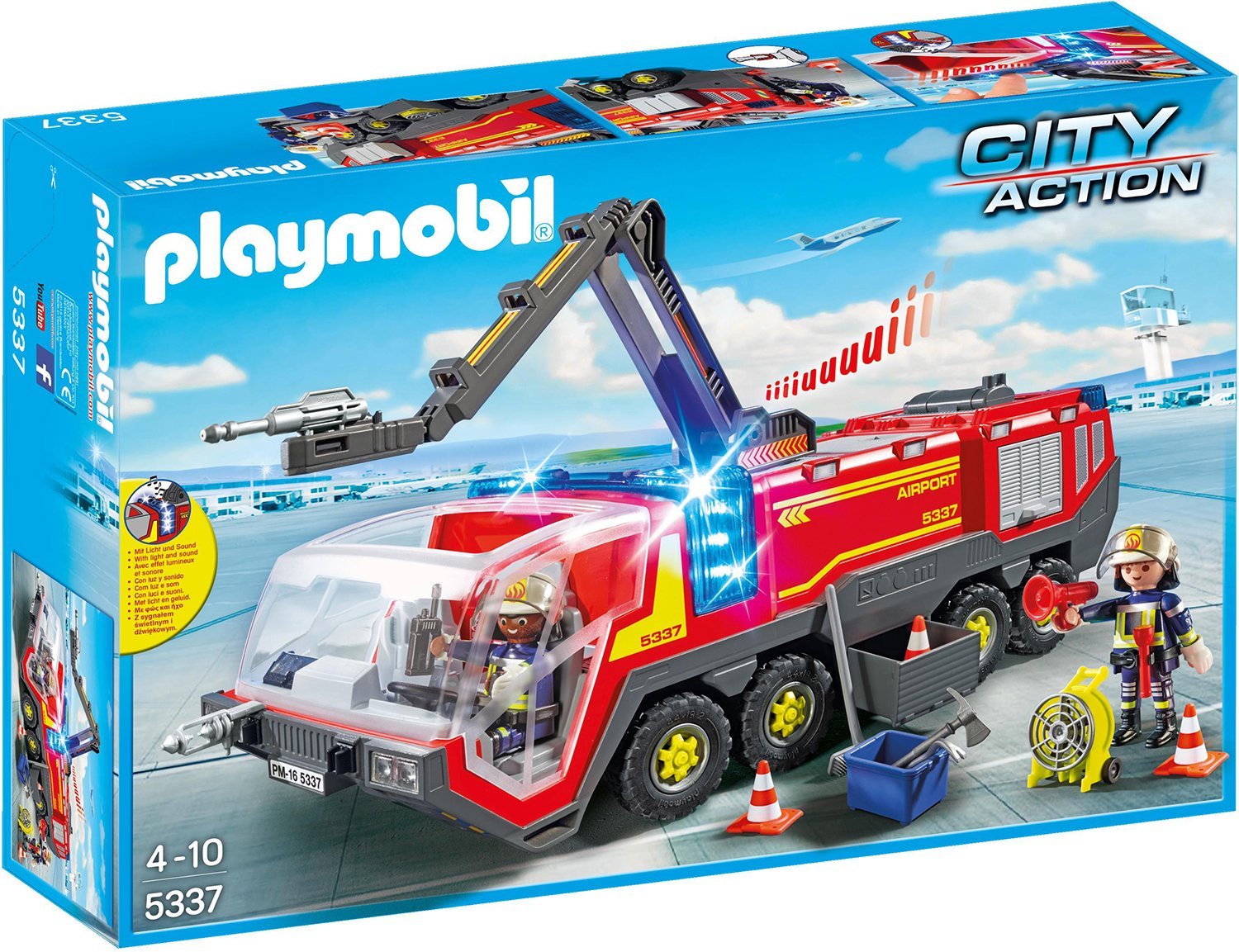 Playmobil Airport Fire Vehicle With Light And Sound