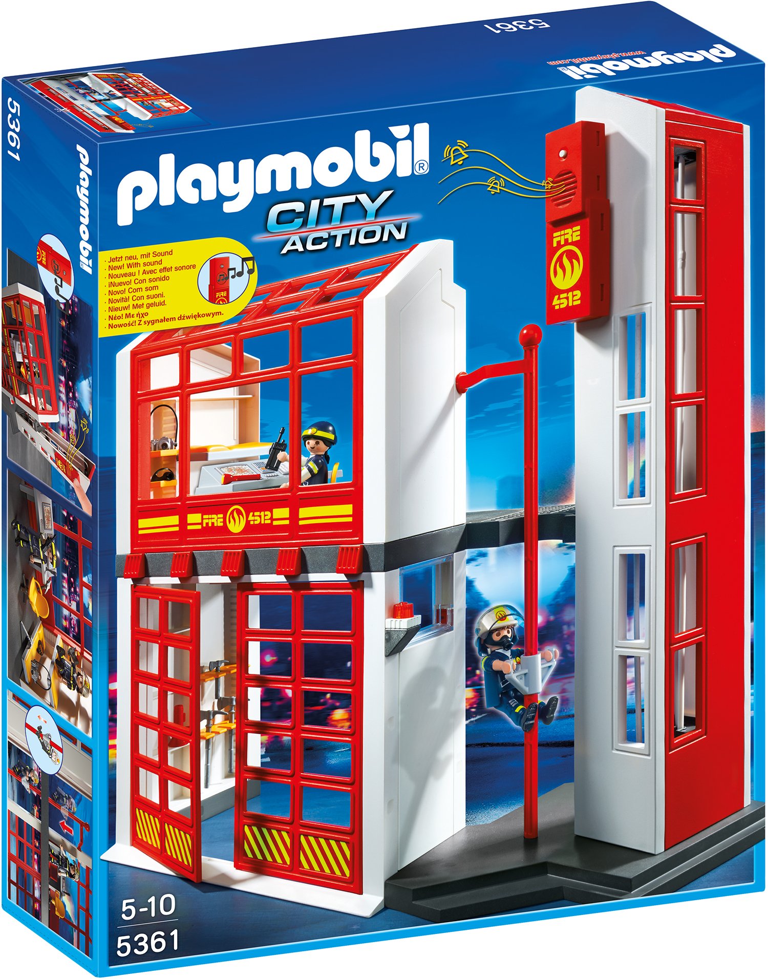 Playmobil City Action Fire Station With Alarm