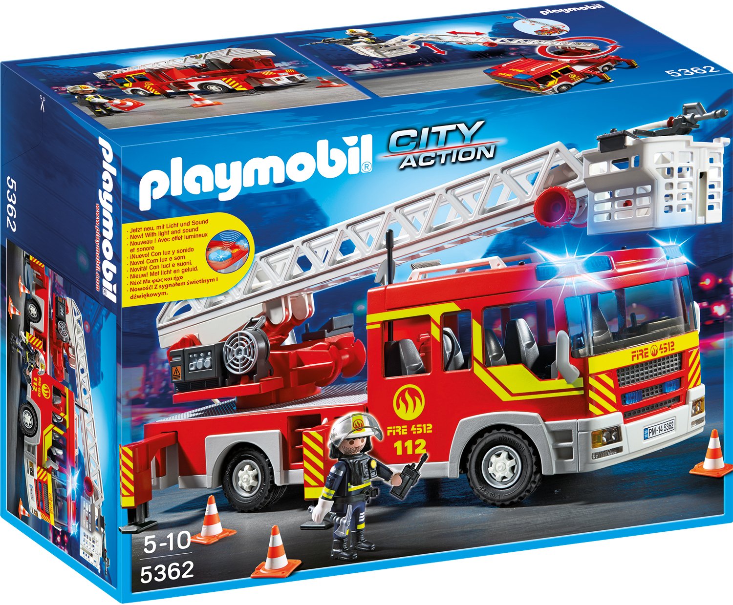 Playmobil City Action Ladder Unit With Lights And Sound