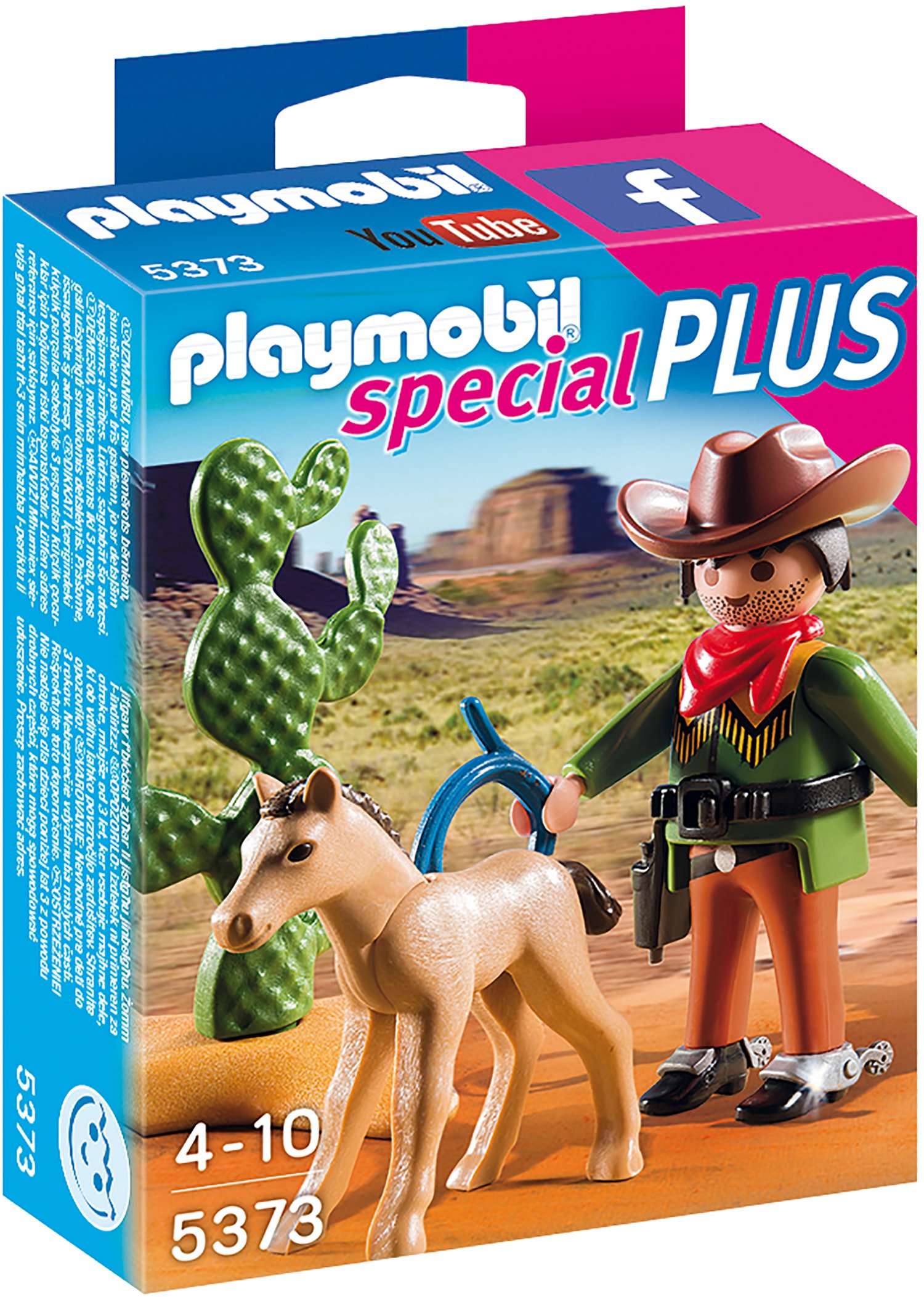 Playmobil Cowboy Toy With Foal