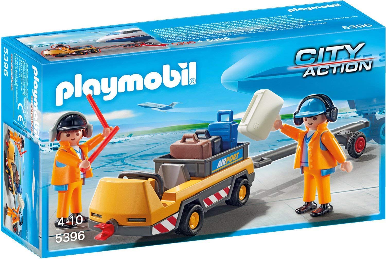 Playmobil 5396 - Flugzeugschlepper Mit Fluglotsen