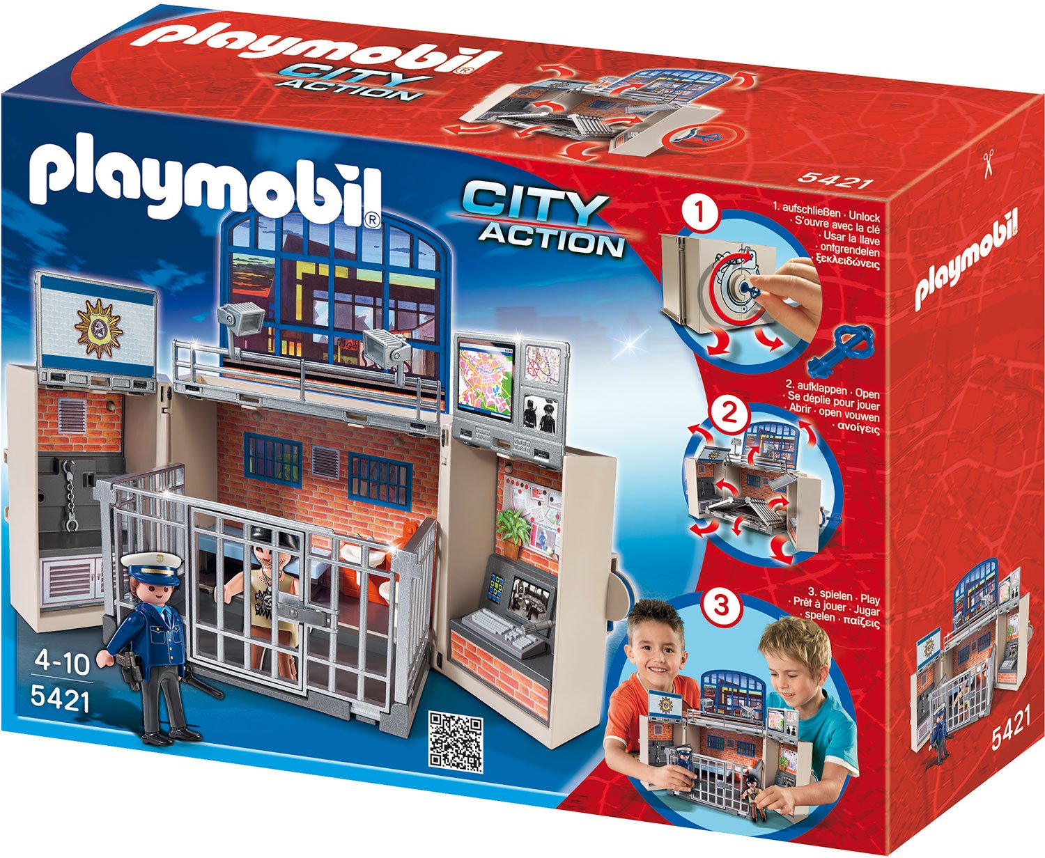 Playmobil City Action My Secret Police Station Play Box