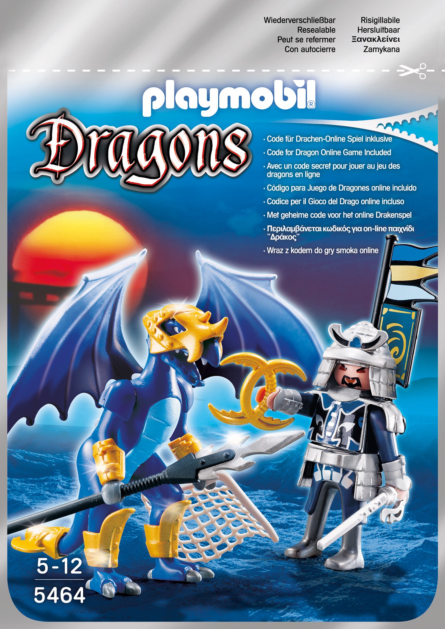 Playmobil Dragons Ice Dragon With Warrior