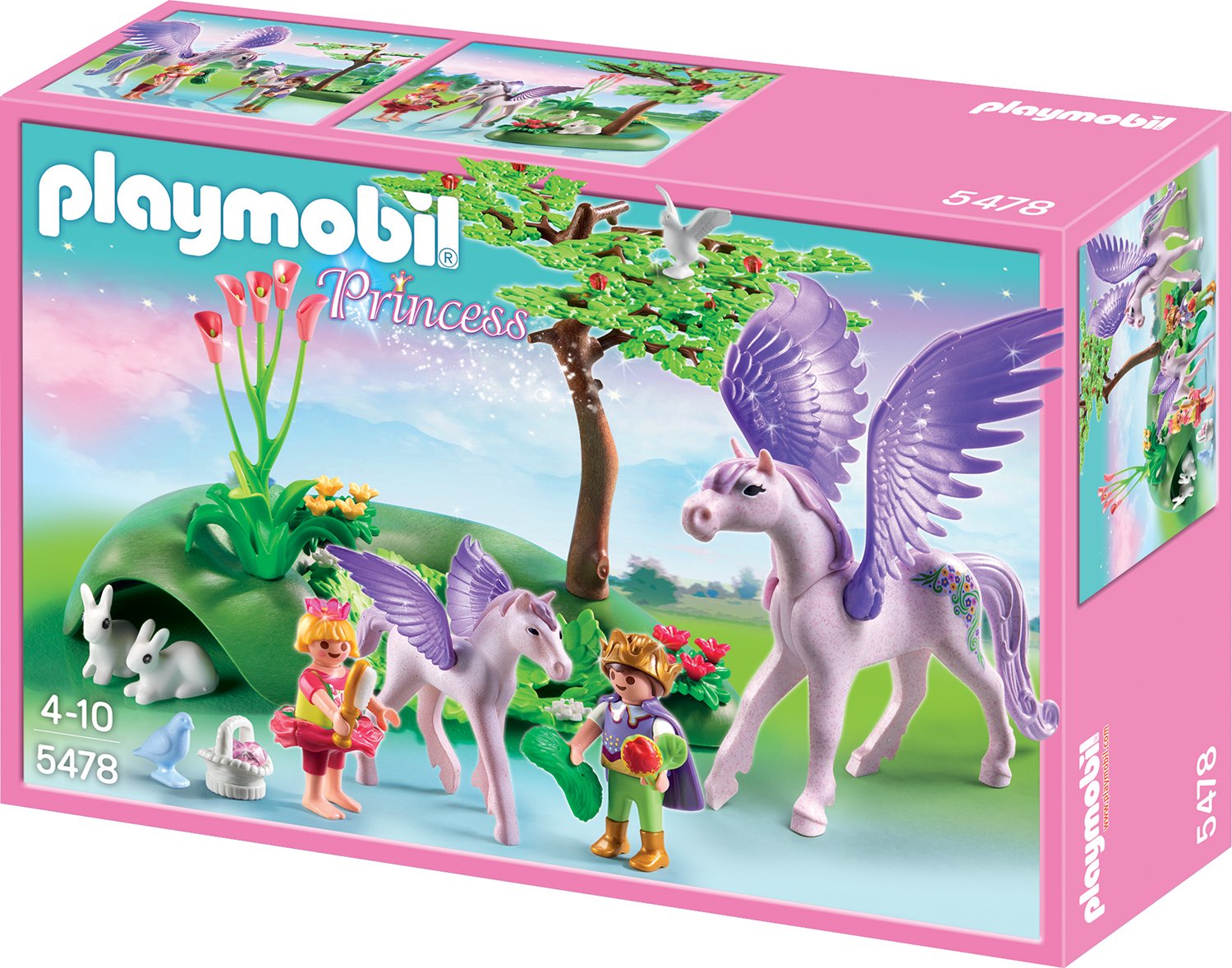 Playmobil Princess Royal Children With Pegasus And Baby