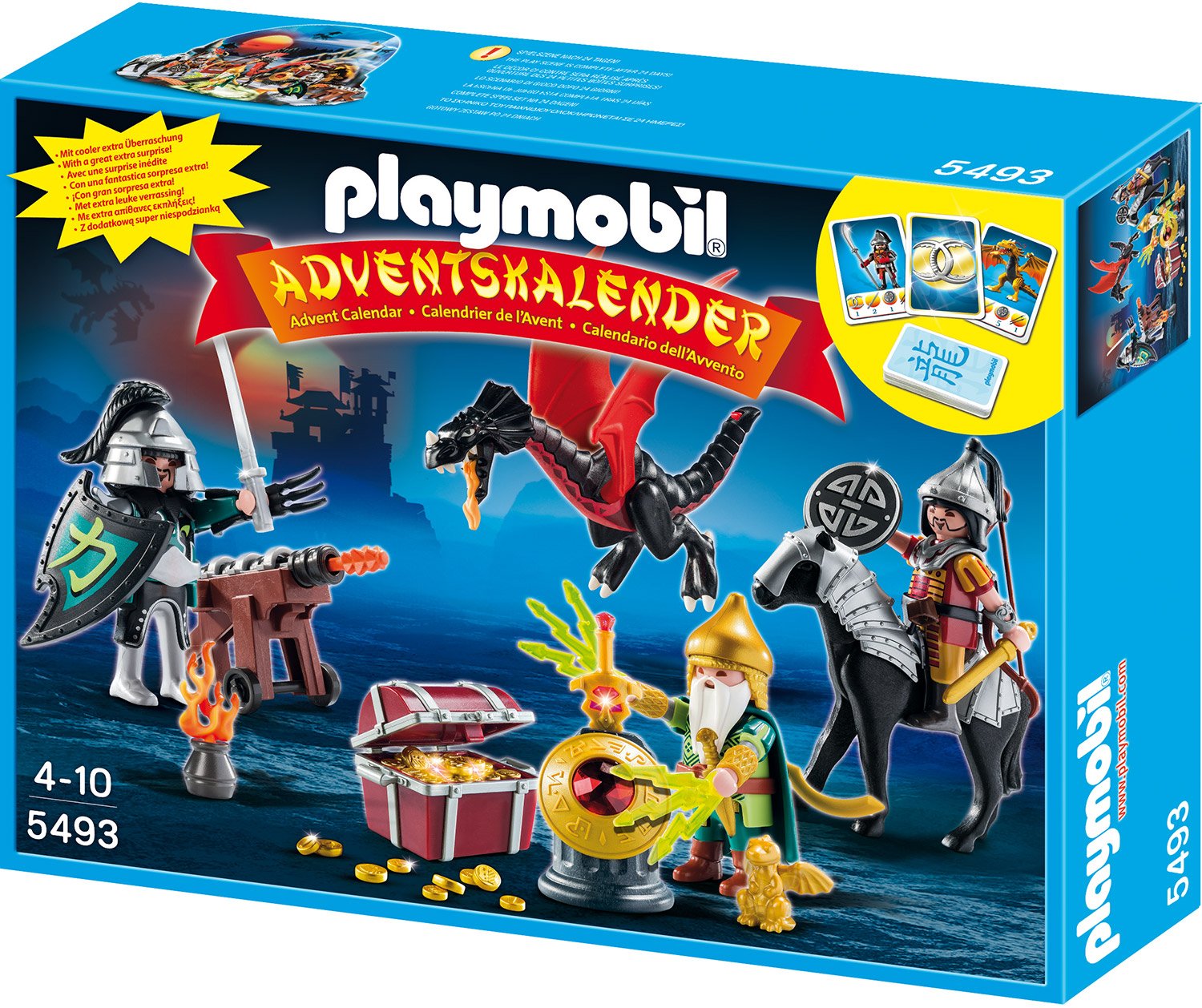 Playmobil Christmas Advent Calendar Dragons Treasure Battle