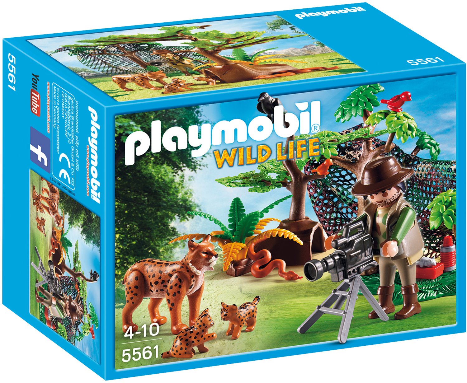 Playmobil Wildife Adventure Tree House Lynx Family With Cameraman