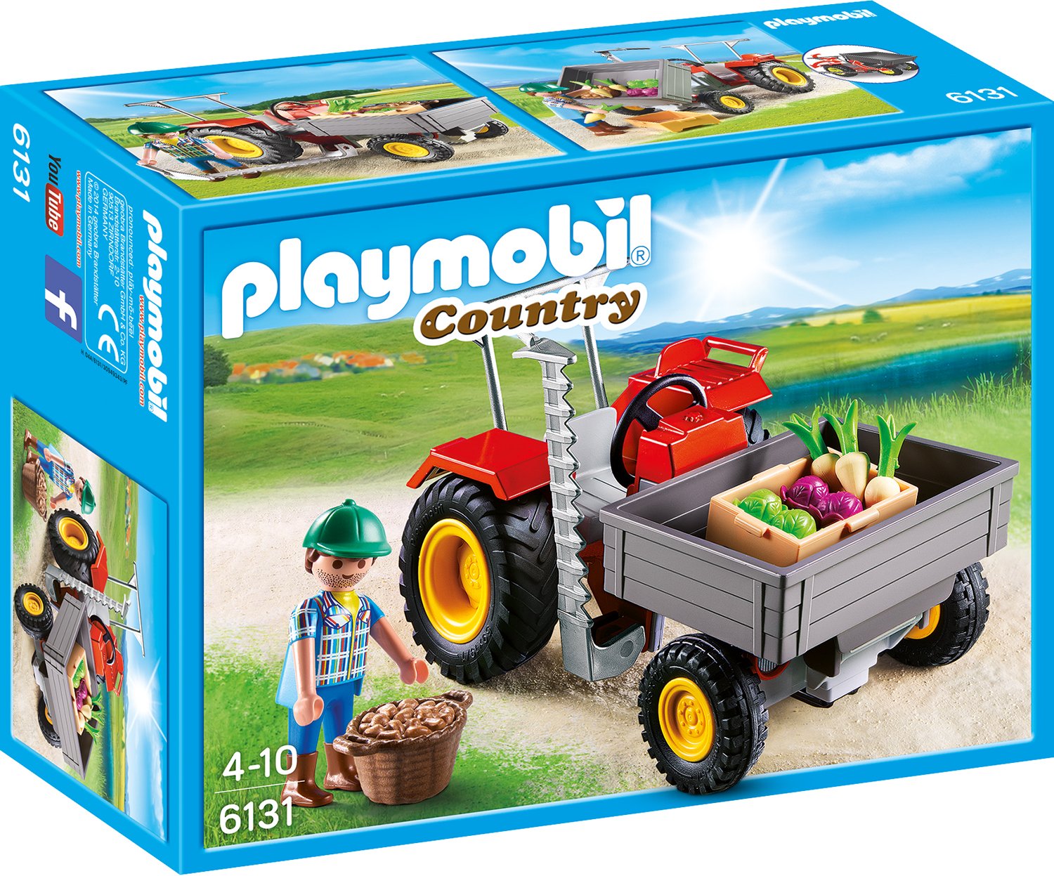 Playmobil Country Farm Harvesting Tractor