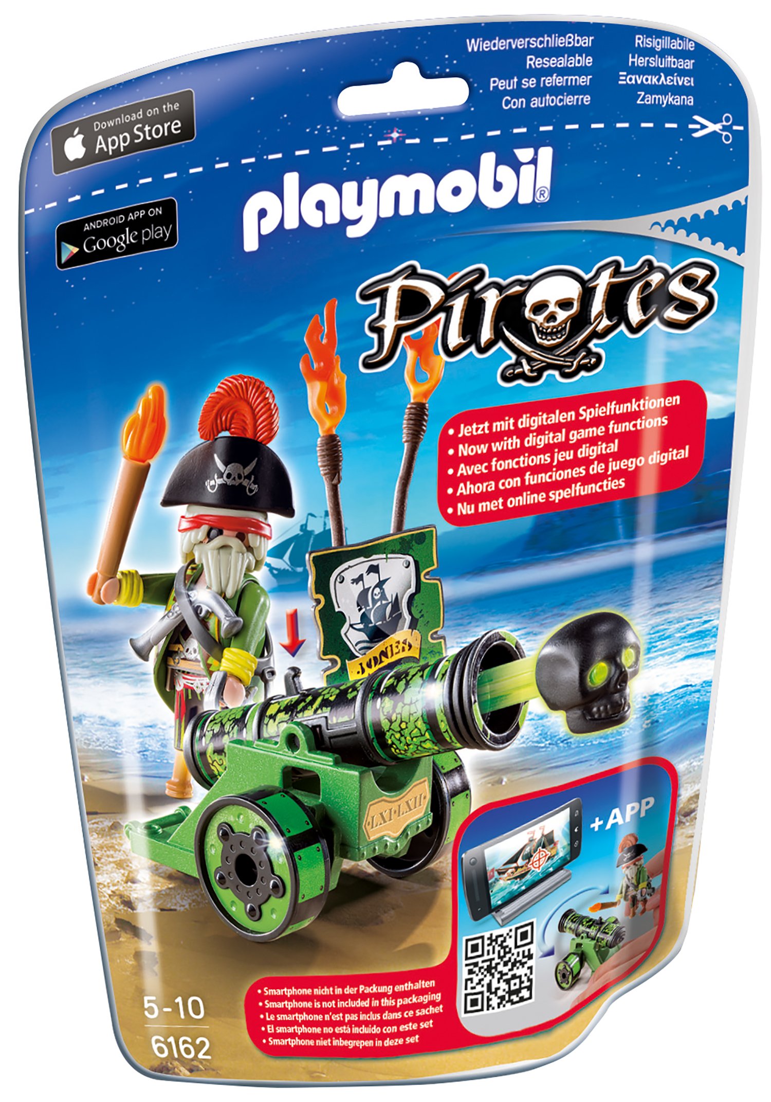 Playmobil Pirates Green App Cannon With Pirates