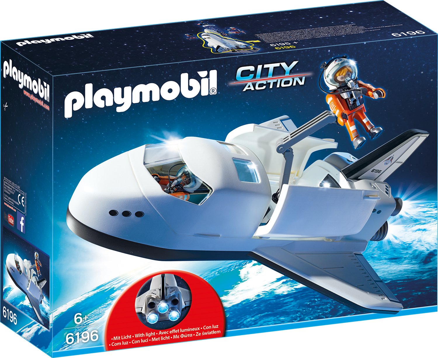 Playmobil Space Shuttle With Lights And Sound