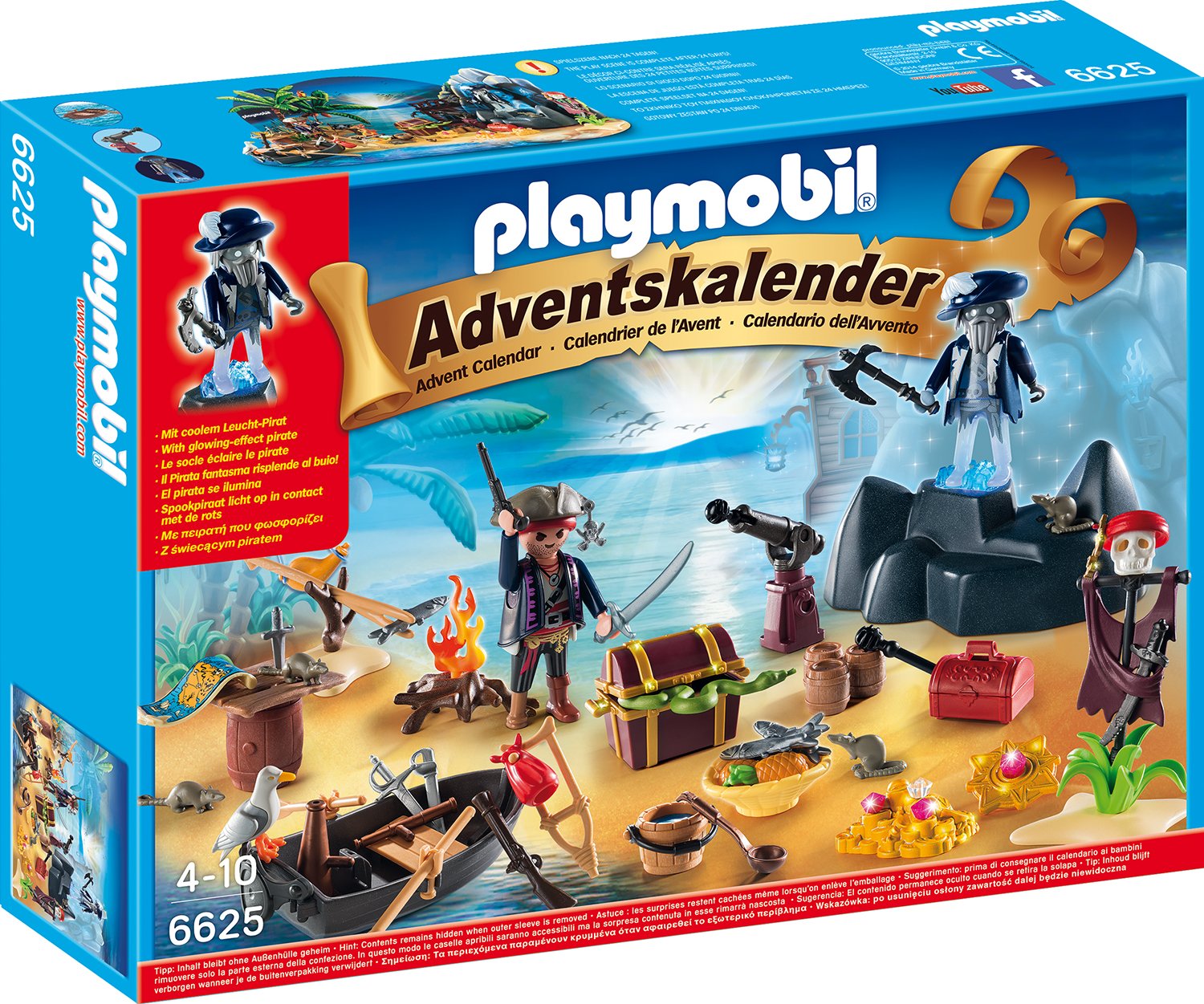 Playmobil Christmas Pirate Treasure Island Advent Calendar Playset