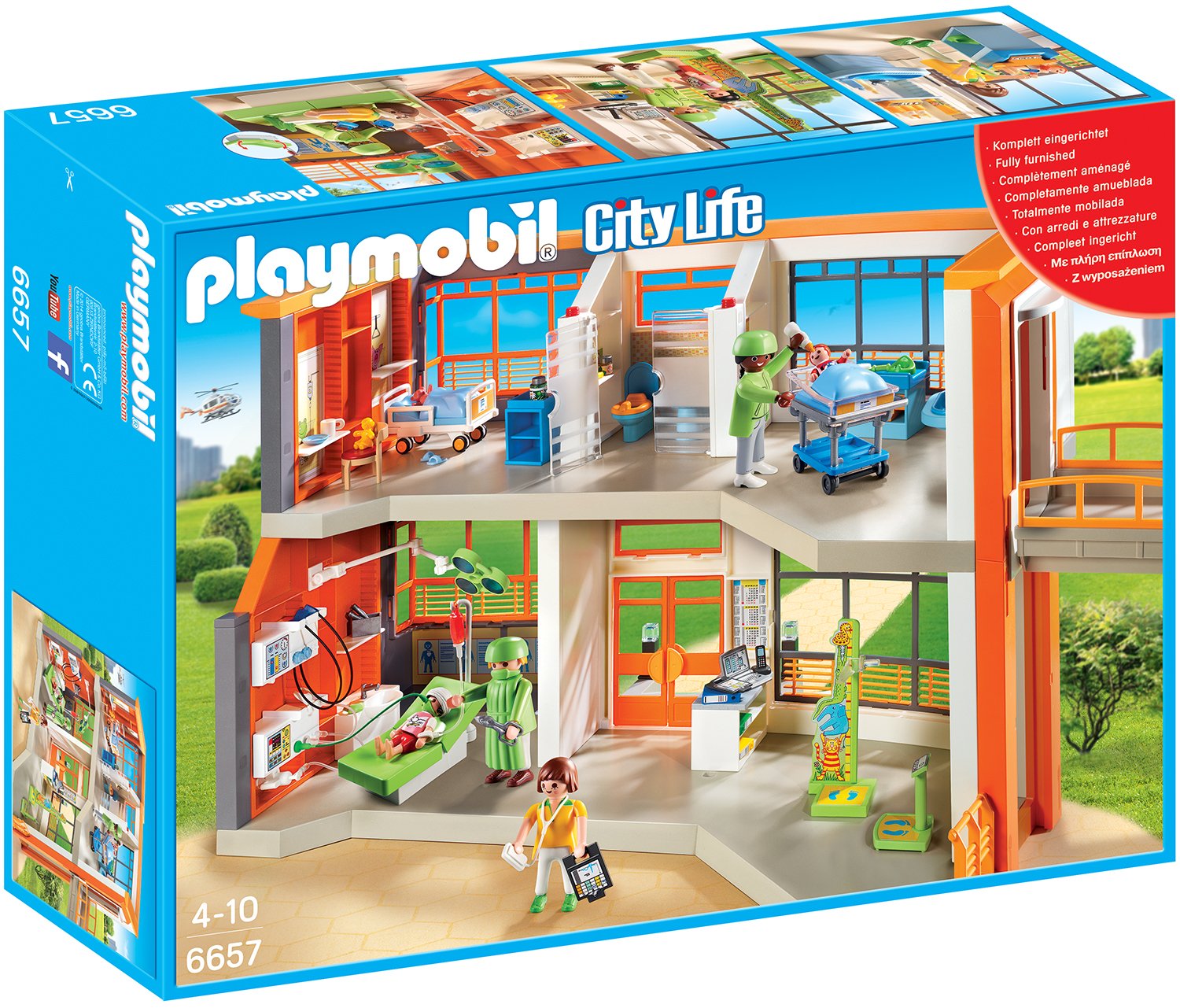 Playmobil City Life Furnished Childrens Hospital
