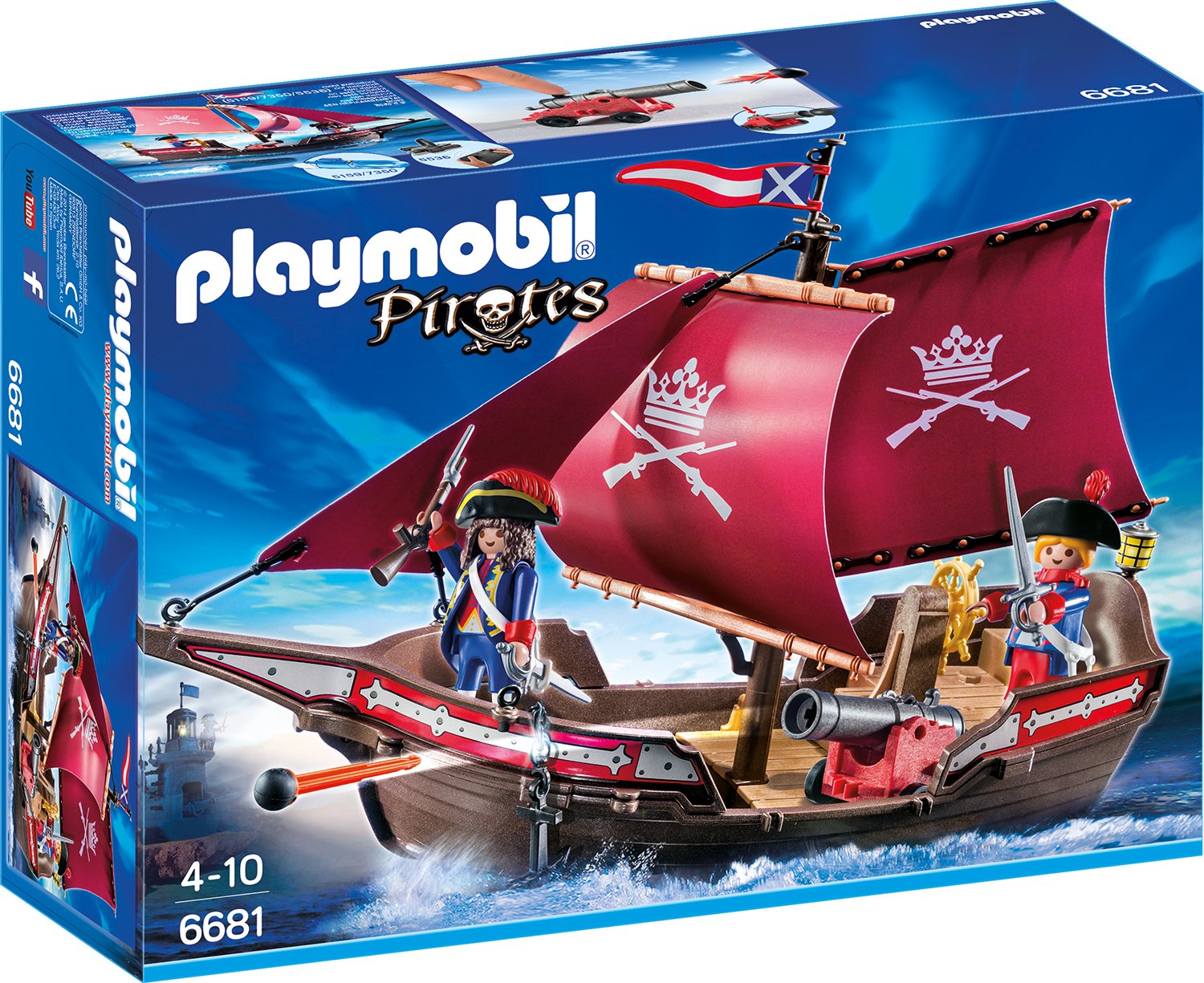 Playmobil Pirates Soldiers Patrol Boat