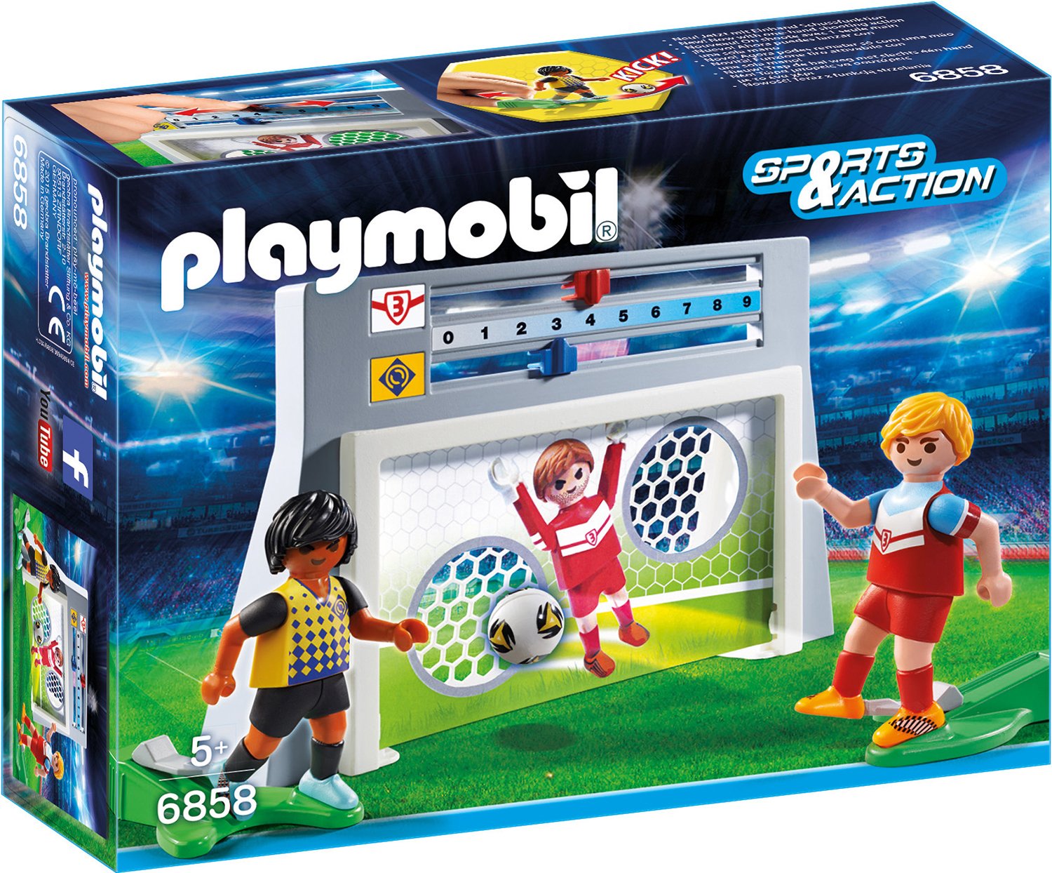 Playmobil Sports And Action Football Shooting Practice Playset With Players