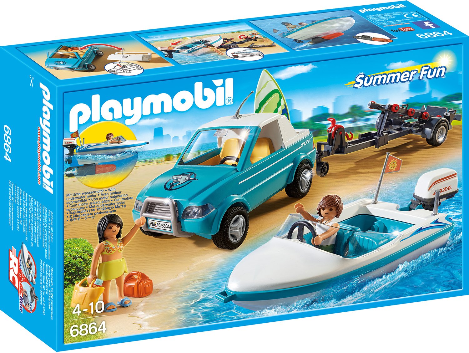 Playmobil Surfer Pickup With Speedboat