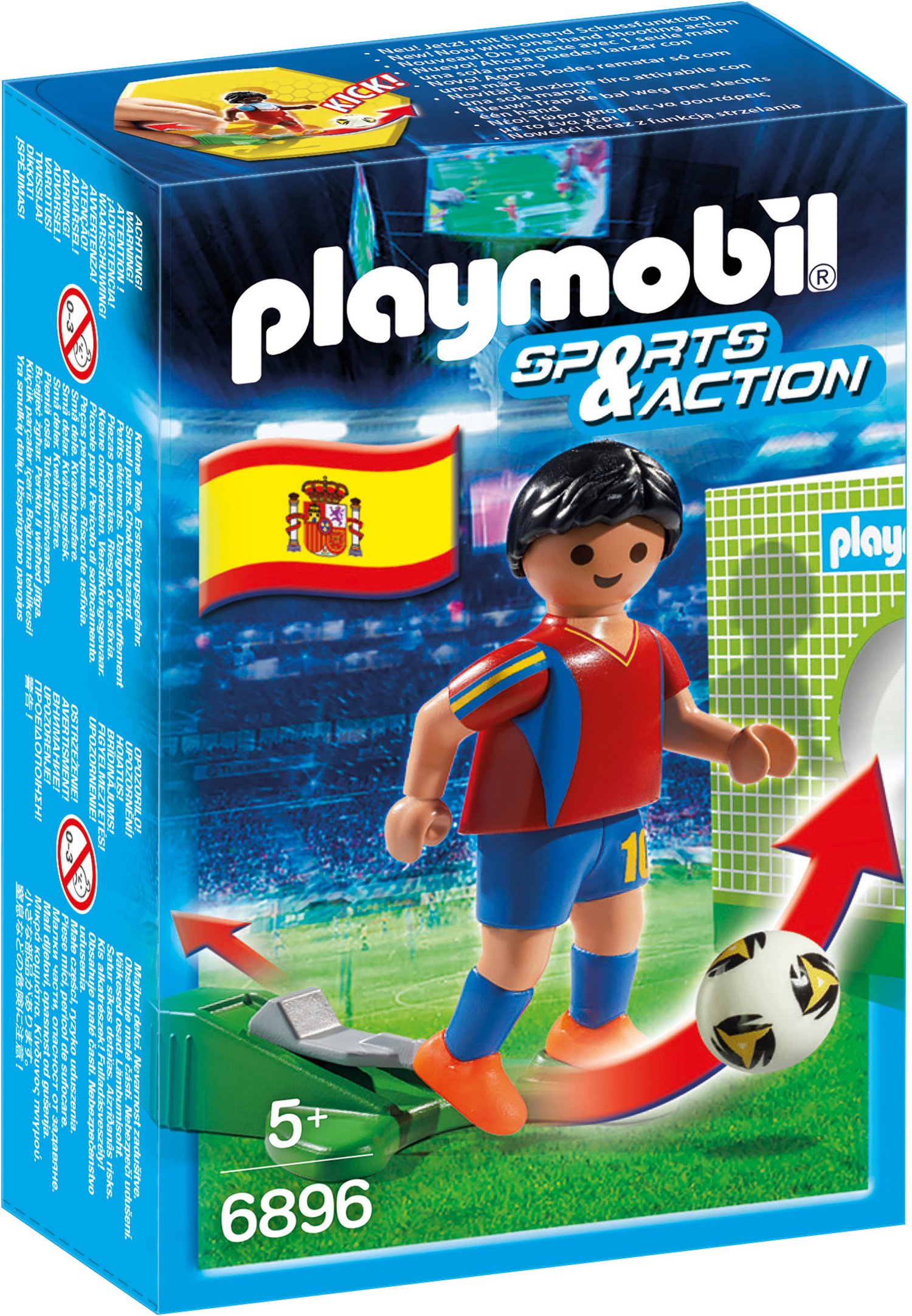 Playmobil Sports And Action Football Player Spain Figure