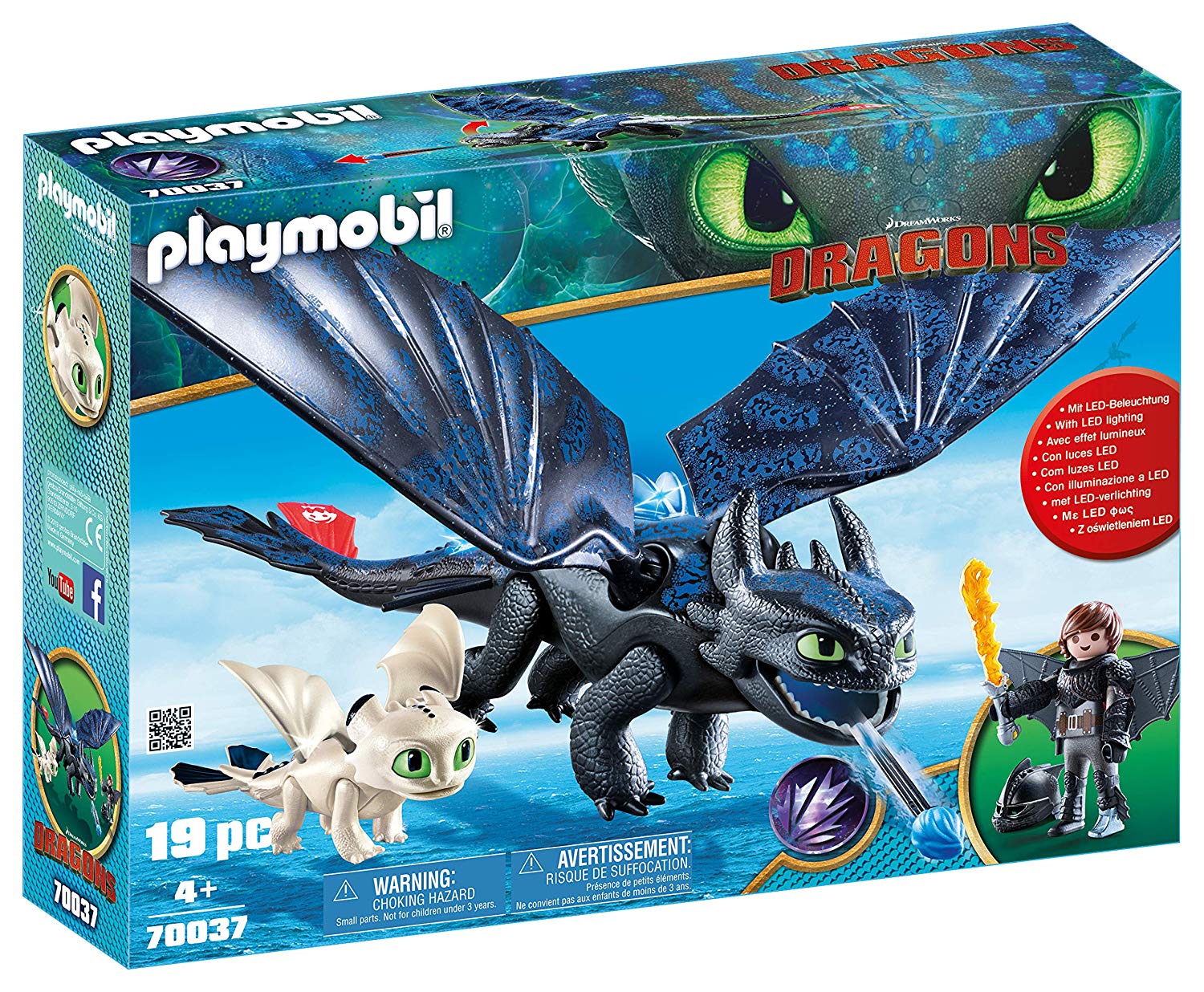 Playmobil Toothless And Hicks With Baby Dragon