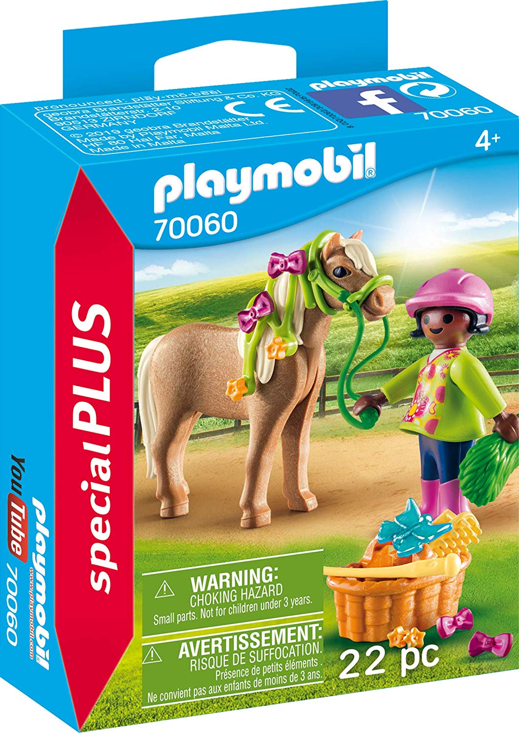 Playmobil 70060 Special Plus Girl With Pony, Multi-Coloured