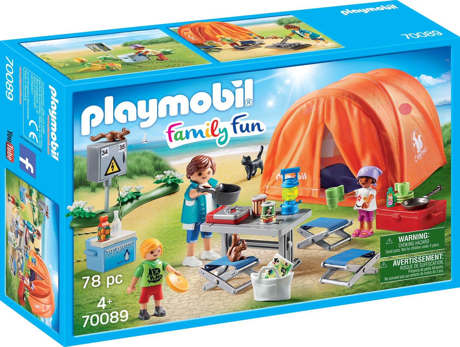 Playmobil Family Fun Family Camping Colourful