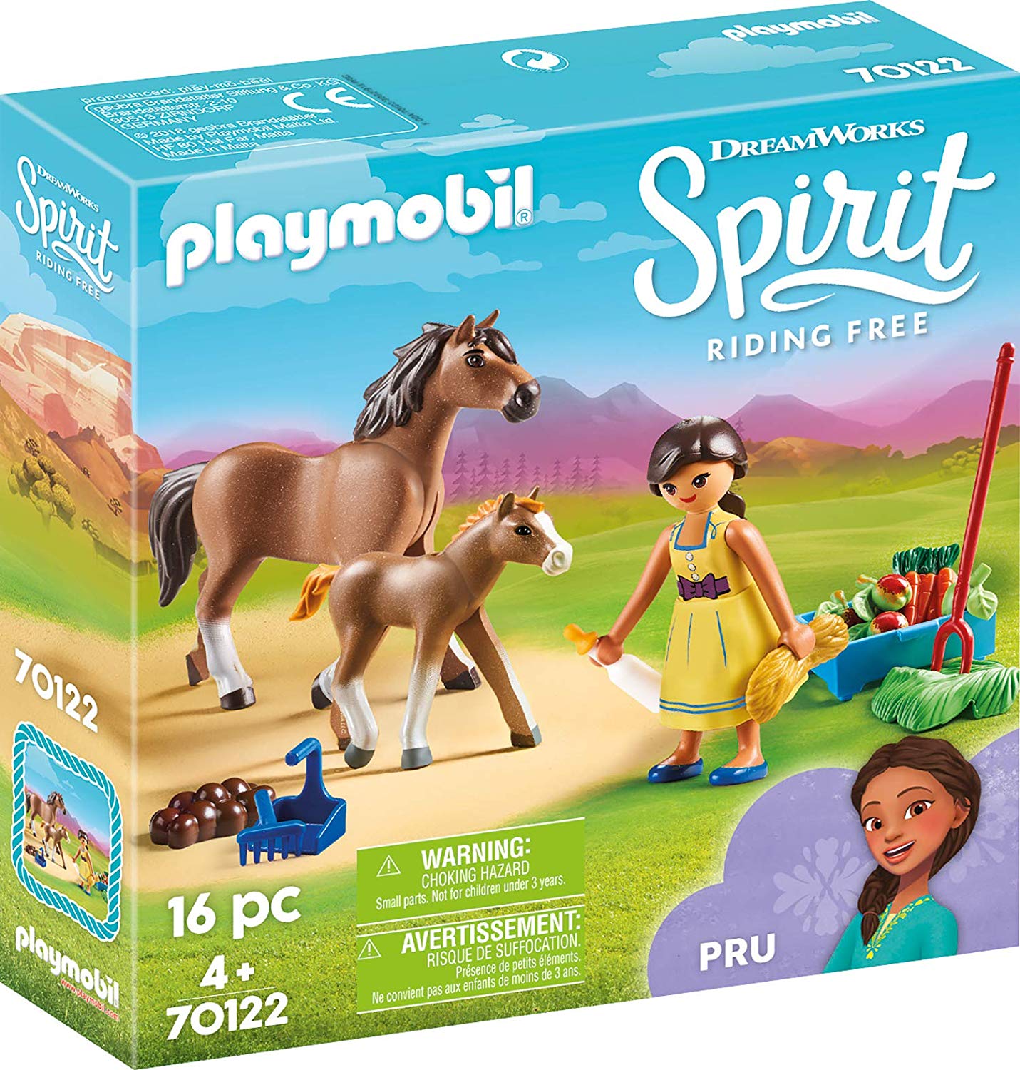 Playmobil 70122 Spirit-Riding Free Pru With Horse And Foal Colourful