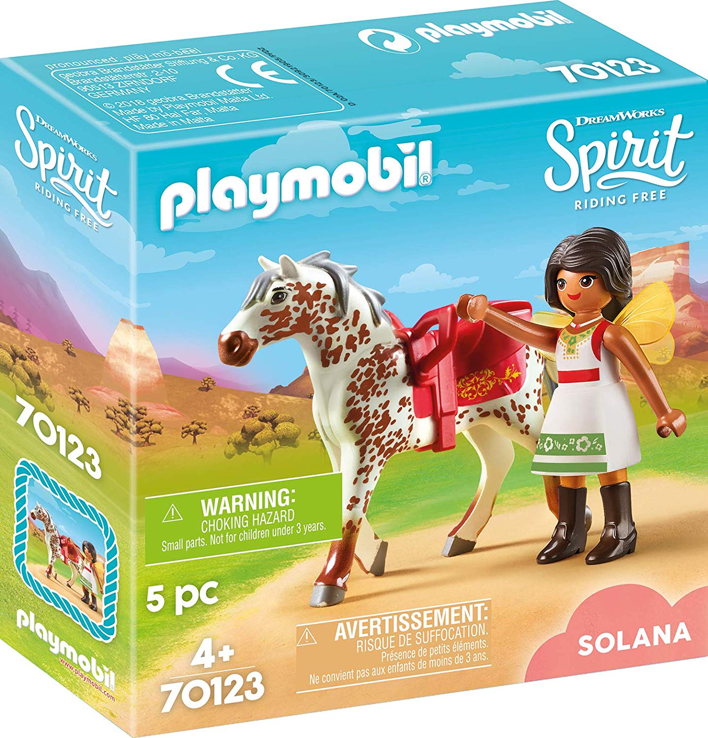 Playmobil 70123 Spirit-Riding Free Solana Vaulting Colourful