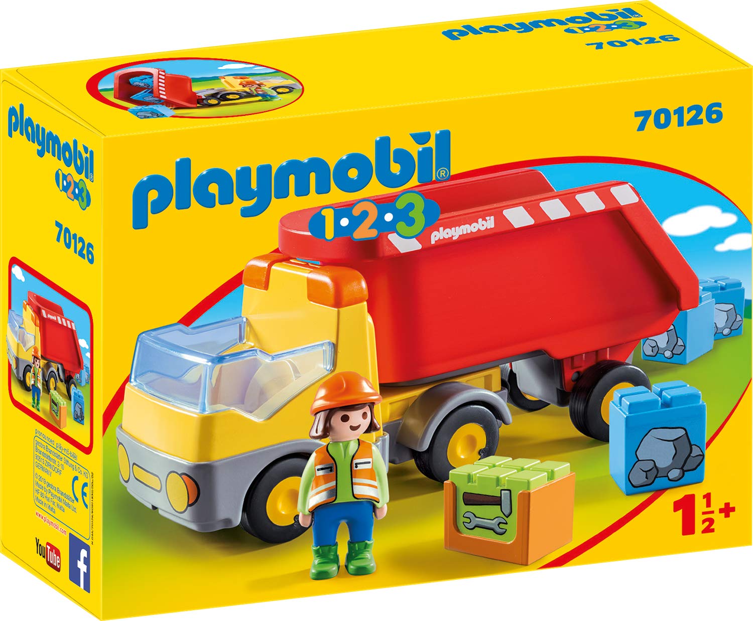 Playmobil 70126 1.2.3. Toy Sand Toy, Multi-Coloured, One Size