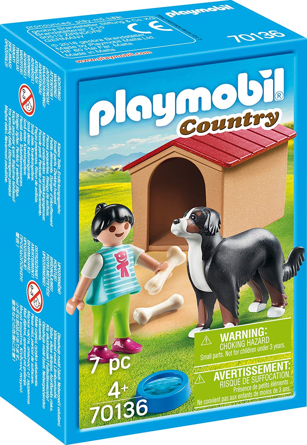 Playmobil 70136 Country Dog With Cottage Multi-Coloured