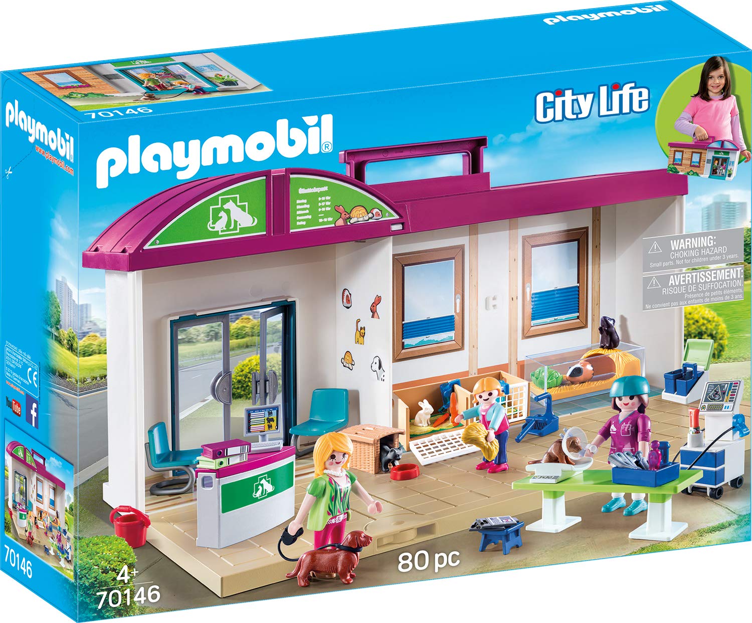 Playmobil City Life Travelling Animal Clinic Multi Coloured