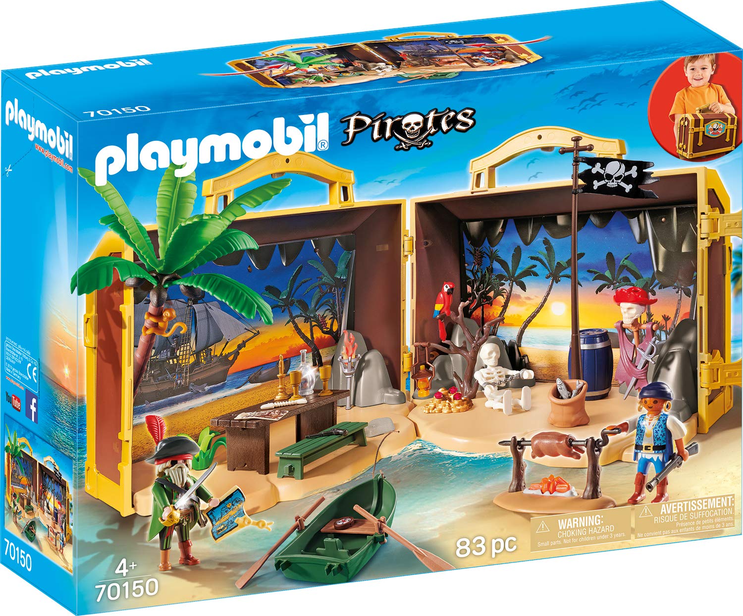 Playmobil 70150 Pirates Travel Pirate Island Colourful