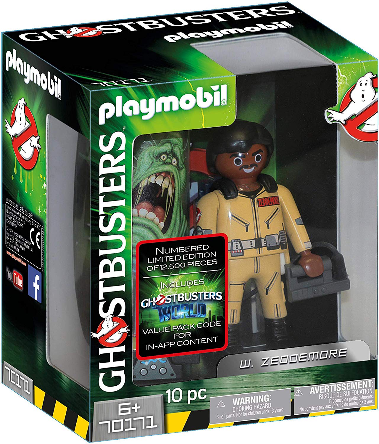 Playmobil 70171 Ghostbusters Collectable Figurine W. Zeddemore Colourful
