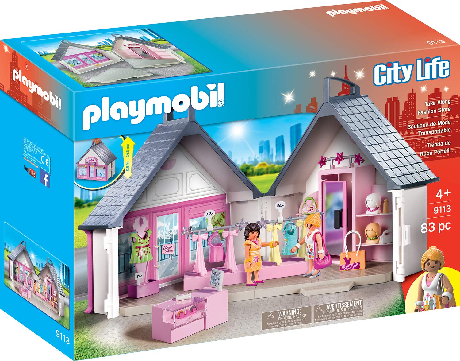 Playmobil Take Along Folding Fashion Shop Game Box